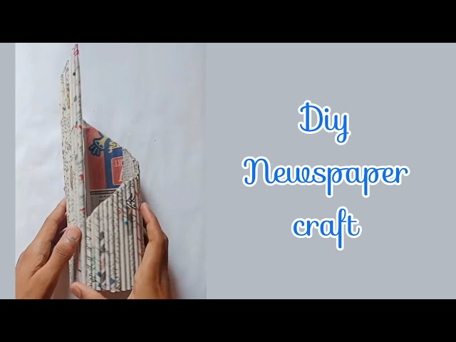 Diy Newspaper Craft / Waste Craft #shorts #shivamart #craft class=