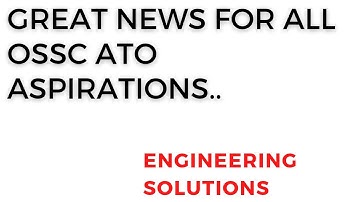 Ossc ATO.. GREAT NEWS FOR ALL STUDENTS (Degree/Diploma/Iti)