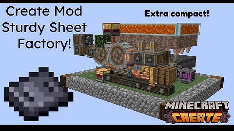 How to build a STURDY SHEET FACTORY with the create mod