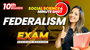 Federalism Exam Booster for SST | Class 10th Social Science Board Exam 2024-25 Reema Maam