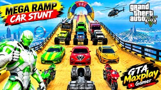 Mega Ramp Car Stunt Challenge 🚗💨 Crazy Jumps & Impossible Stunts! GTA MaxPlay Gamer! 🎮🔥 screenshot 4