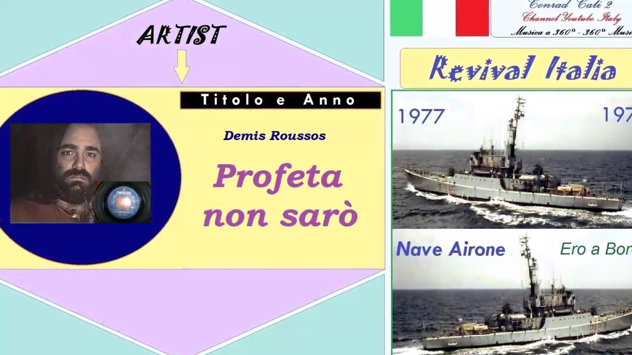 Demis Roussos Profeta Non Sarò YouTube Demis Roussos Profeta Non Sarò YouTube