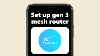 how to set up starlink gen 3 mesh router - Quick Guide
