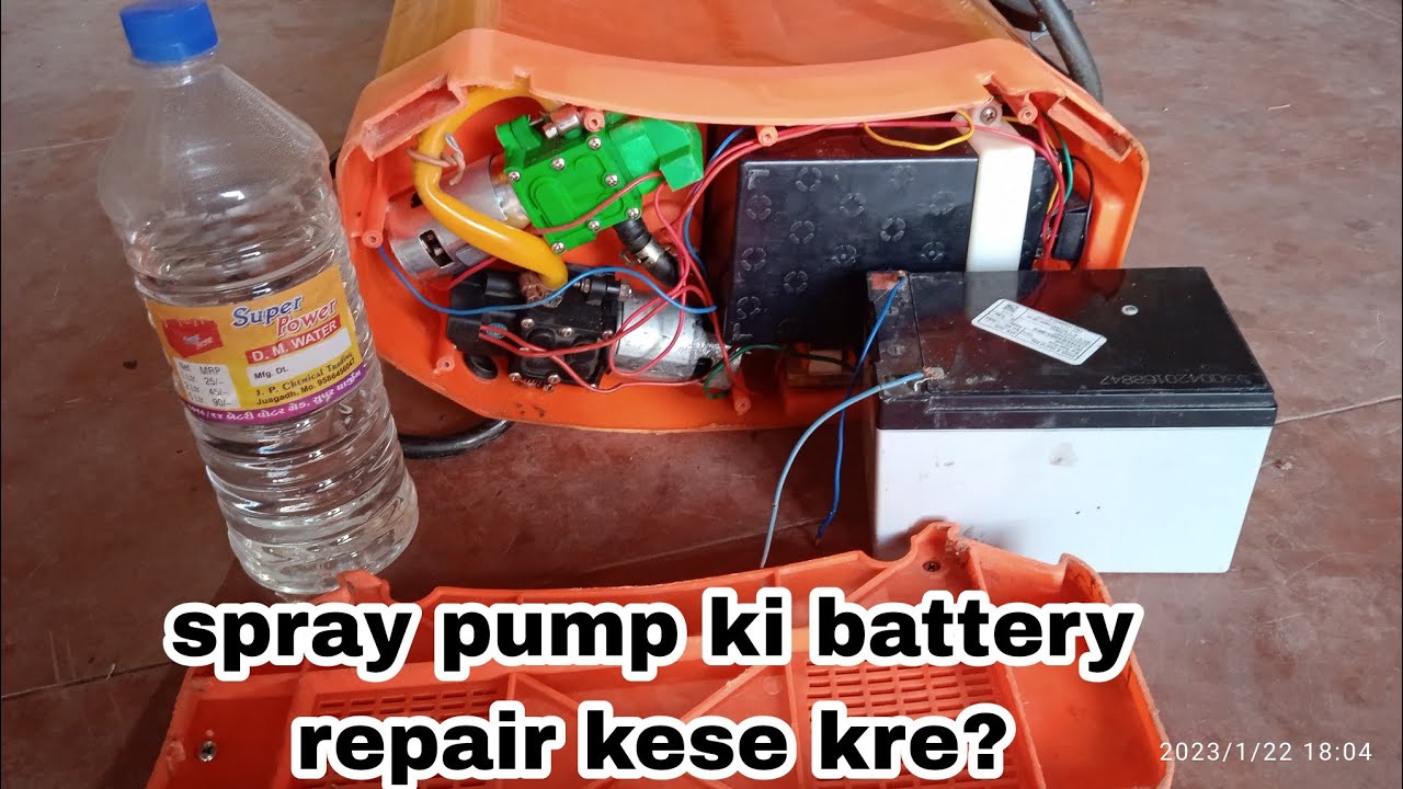 spray pump ki battery repair kese kre? How to repair spray pump battery