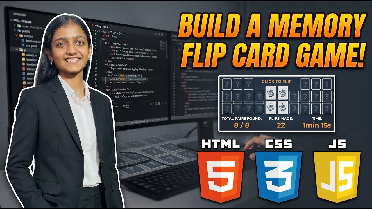 Memory Flip Card Frontend Project Made With HTML,CSS and JavaScript ...