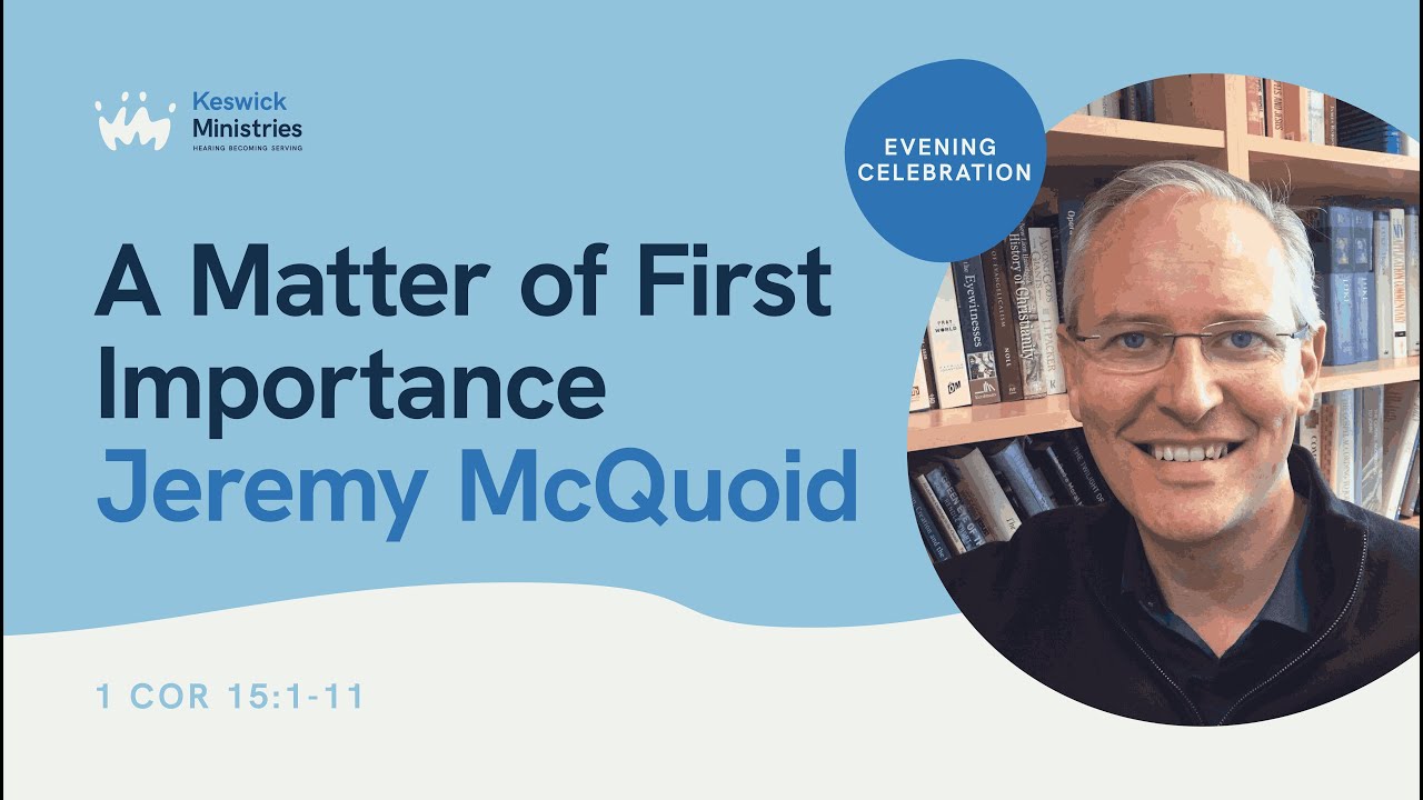 A Matter Of First Importance