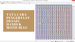 Cara Buat Desain Initial Nama di Handuk Motif Bulu | How to Design in DB Weave screenshot 2