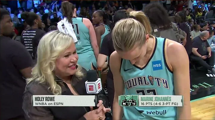 Holly Rowe does it all, including an interview in ...