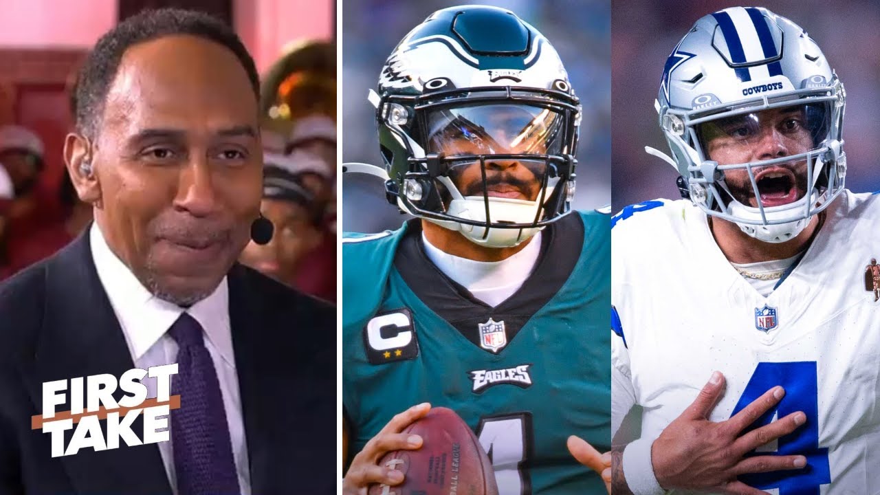 FIRST TAKE | "Hurts will show Dak who's BOSS in NFC East" - Stephen A. on WK 12: Cowboys vs Eagles