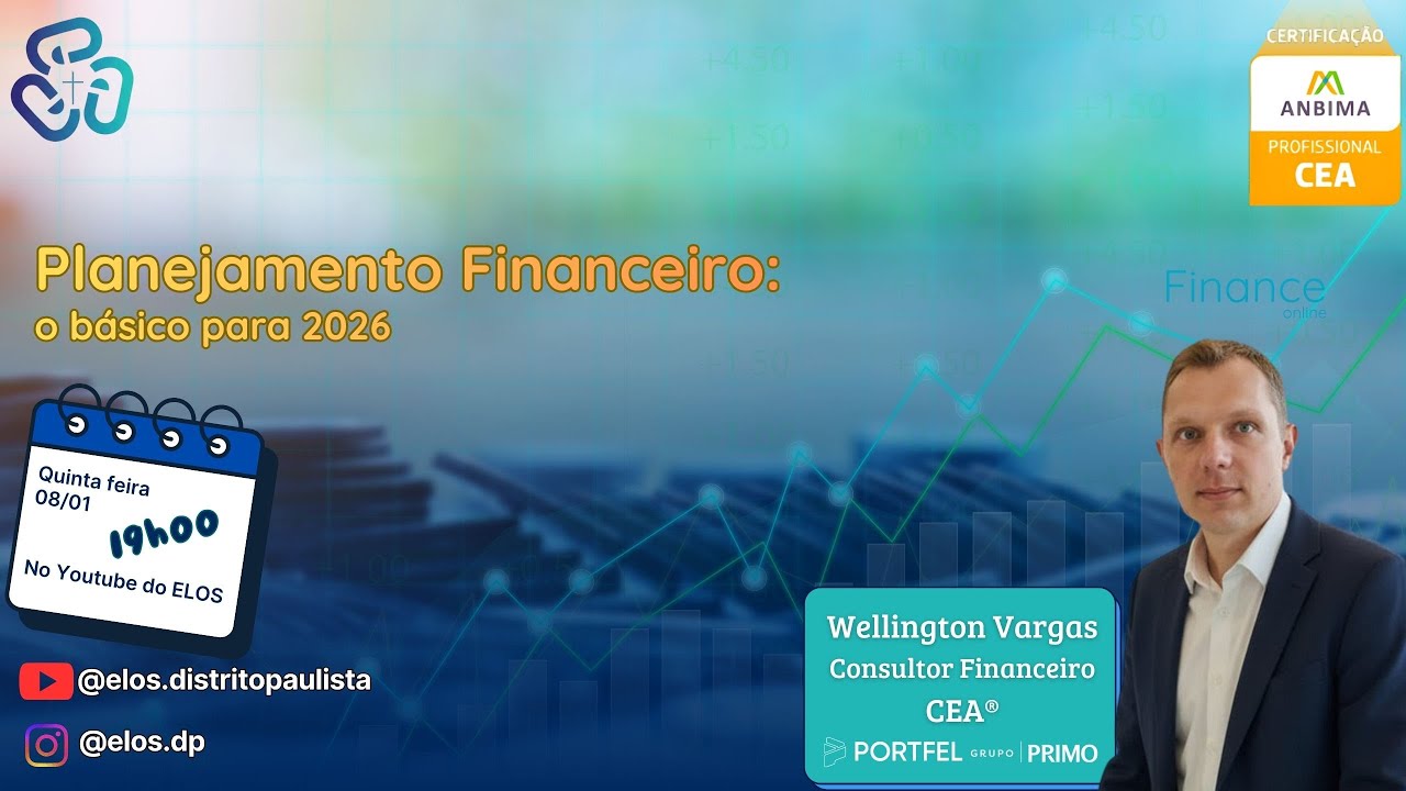 Planejamento Financeiro Básico — Regra 50–30–20, com Wellington Vargas LIVE [Parte 1]