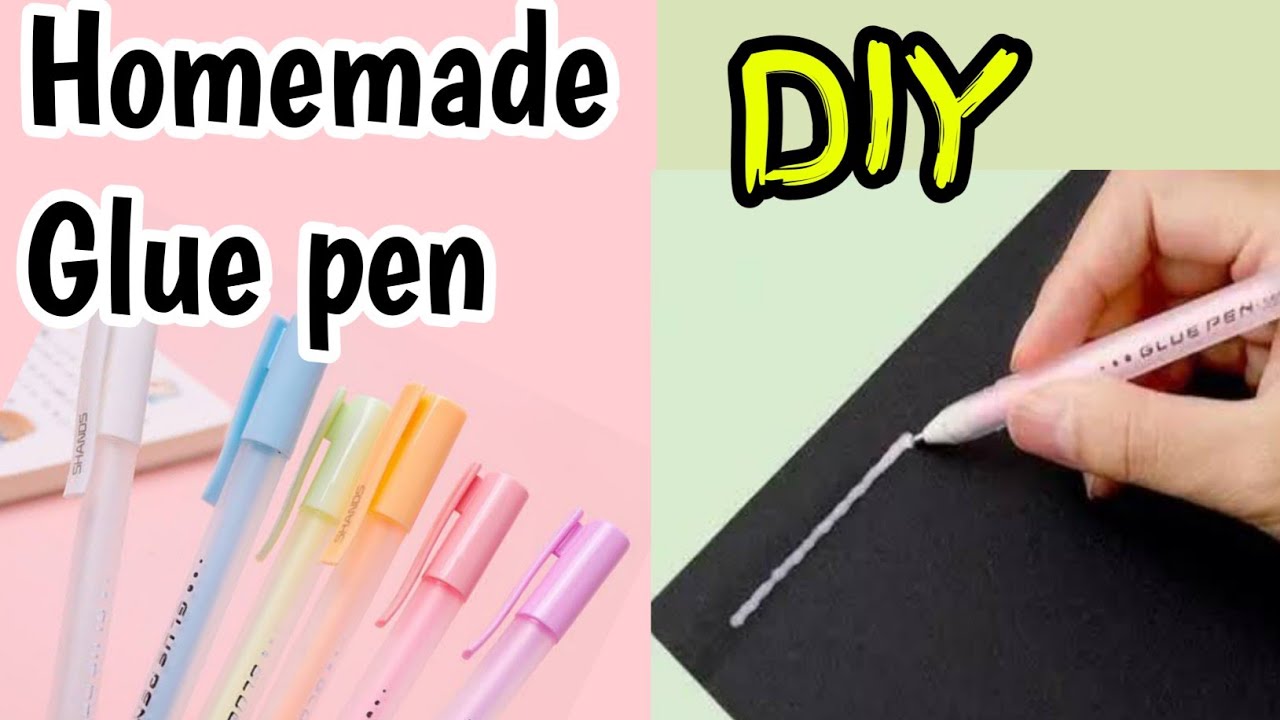 DIY Glue pen making at home easy/how to make glue pen /diy glue pen #art  #papercraft #howto 