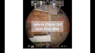 My CRAZIEST CS2 Clutch! 1v2 AWP Flick Shot Highlight!