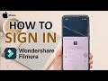 How To Sign In To Filmora On iPhone