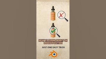 How To Zoom Object On Mouse Position | Blender | Tips & Tricks 🔥💯 #blender #3danimation #ytshort