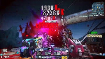 BL2 | Lady Fist Gunzerker | Sawtooth Cauldron | OP8 | 4-player Difficulty | Solo