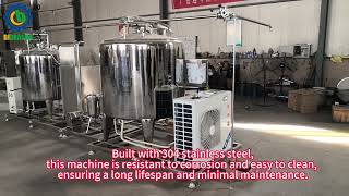 Full Automatic 300L Milk Pasteurizer Machine Pasteurized Milk Filling Machine