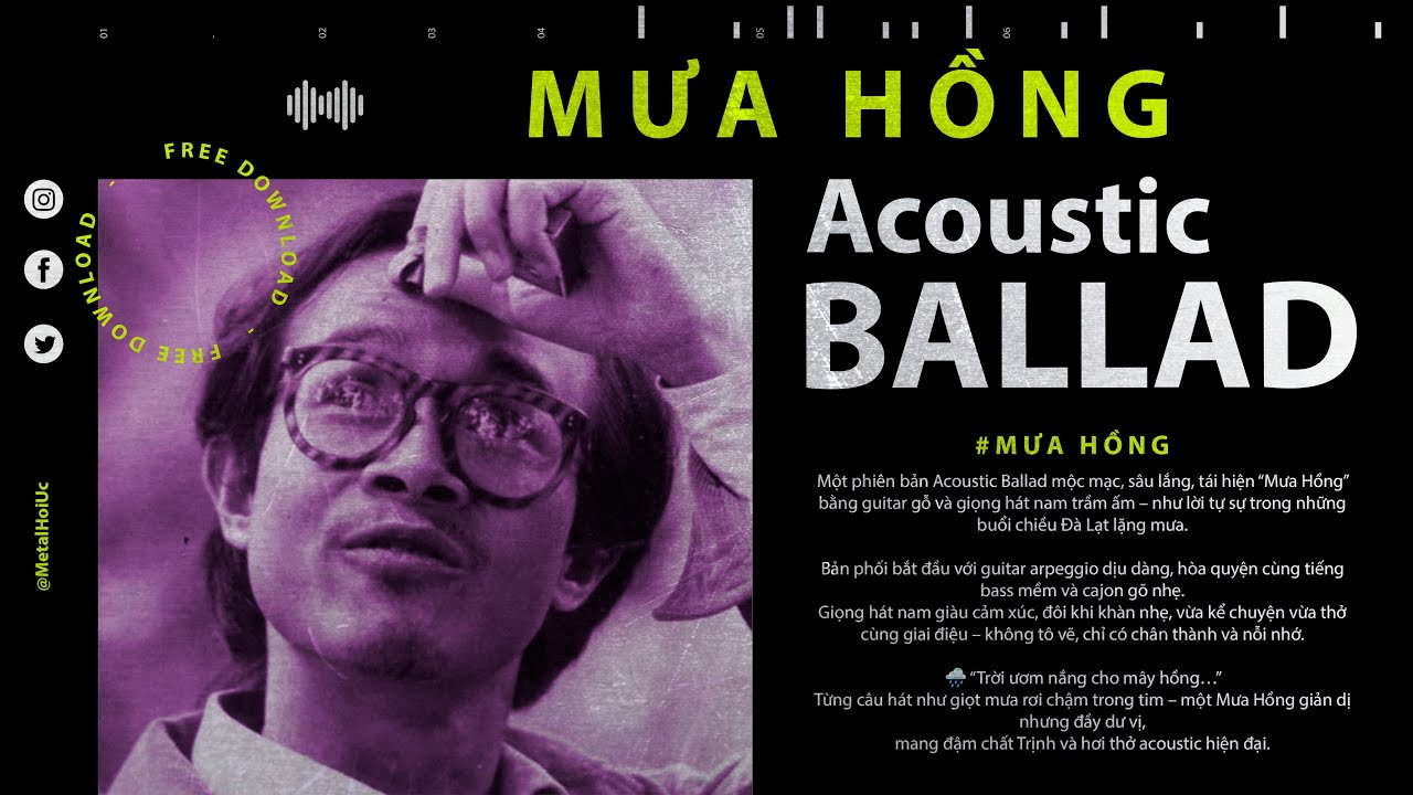 MƯA HỒNG – TRỊNH CÔNG SƠN – Acoustic Ballad Version (Giọng Nam)