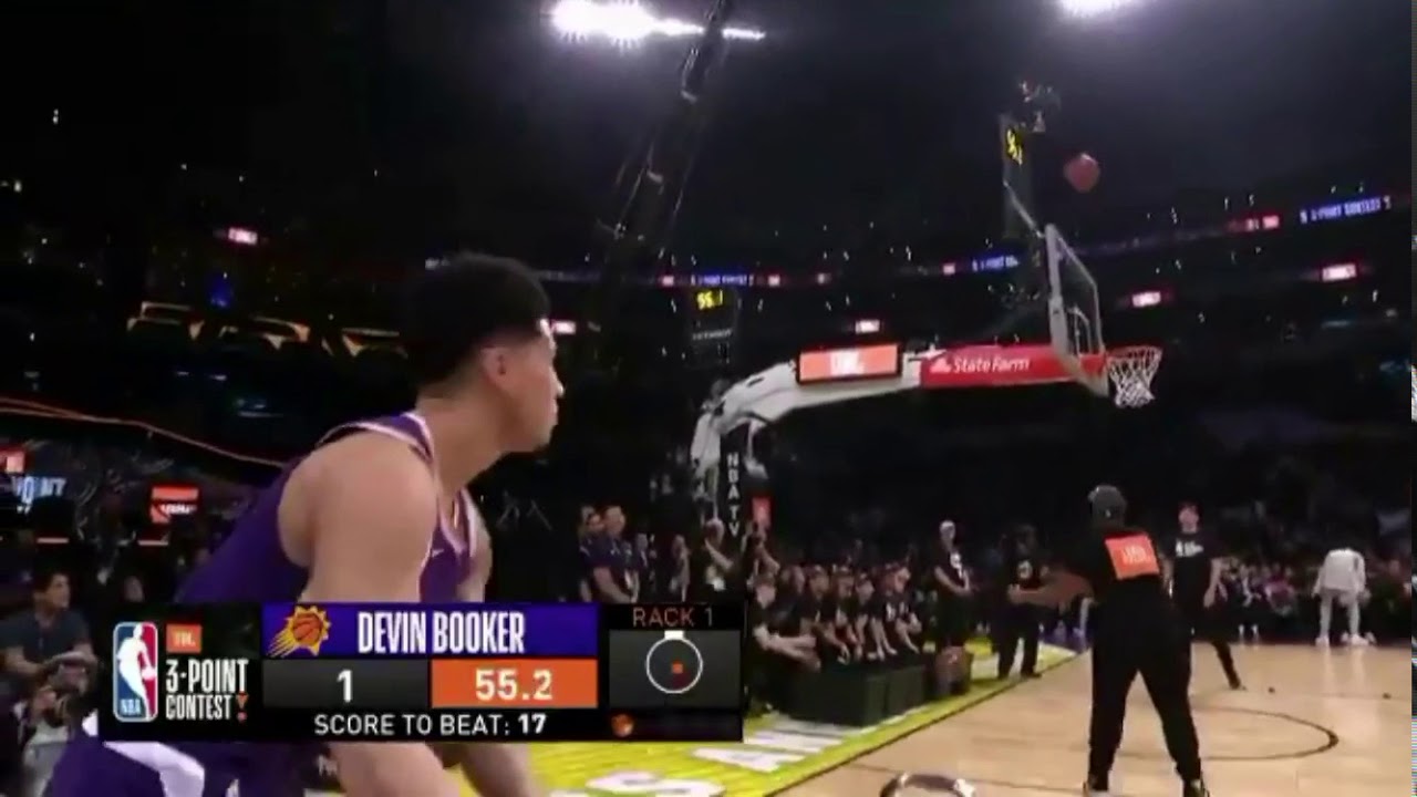 デビン ブッカー 3pコンテスト優勝 日本語解説 Youtube