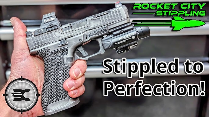 How to stipple a gun: entire process tutorial with tool links. Glock  stippling tips & techniques. 