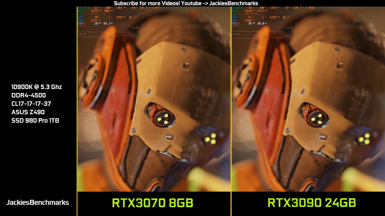 3DMark DirectX Raytracing Feature-Test RTX 3070 vs RTX 3090 - YouTube