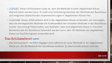 Verständnis der Unterschiede zwischen virtual +  override und new in C#