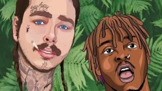 Juice Wrld ft Post Malone ft Clever - Life's a mess Unreleased [official lyrics]