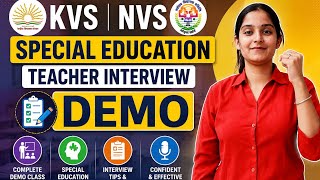 KVS NVS Interview + Demo Class for Special Education Teachers | Latest Questions 2026