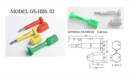 GENSEAL high security bolt seal