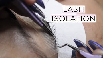 Secrets of Precise Lash Isolation for Stunning Extensions! #eyelashes #eyelashextensions