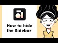 Anytype - how to hide the sidebar (Quick Tips)