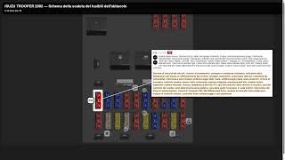 Fuse box location and diagram: isuzu trooper 2002 - Schema fusibili