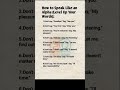 The one &amp; only page that can make you alpha at English || #usaenglish #shorts #education