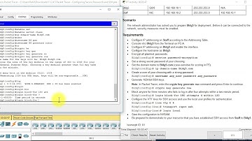 11.2.4.5 Packet Tracer - Configuring Secure Passwords and SSH