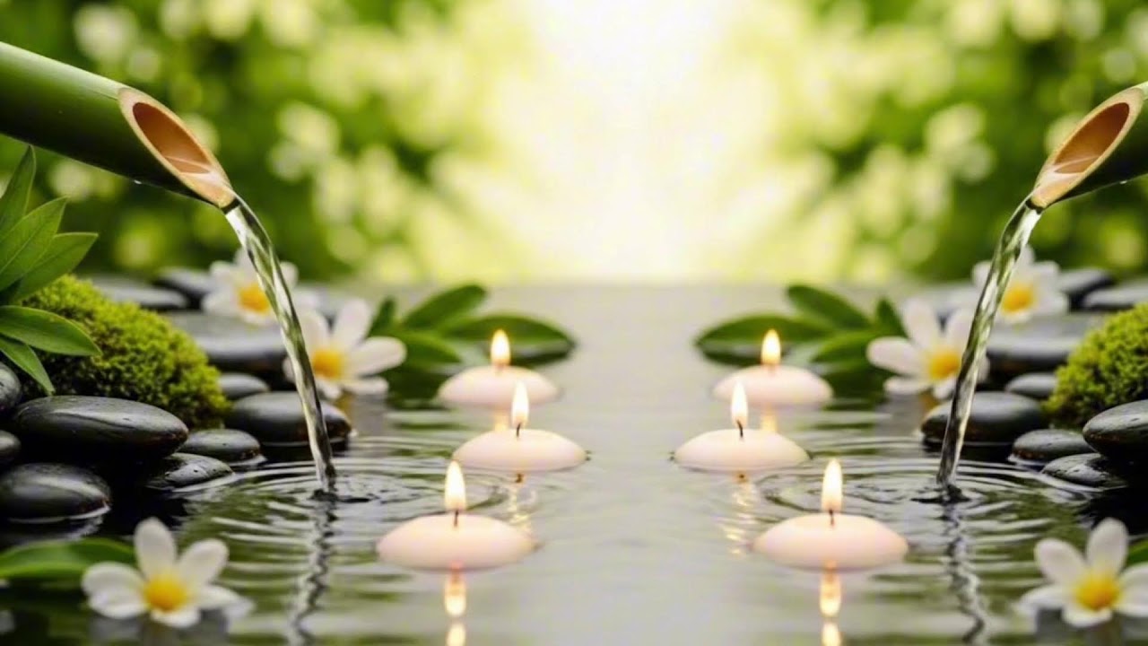 Instant Inner Peace 🌿 Bamboo Water Sounds with Calming Relaxation Music