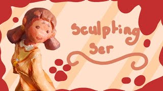 Sculpting my OC "Ser" from "Bad Dog," with clay!