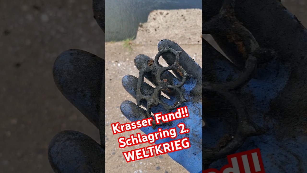 Krasser Fund beim Magnetfischen, ein Schlagring der SA aus dem 3.Reich 