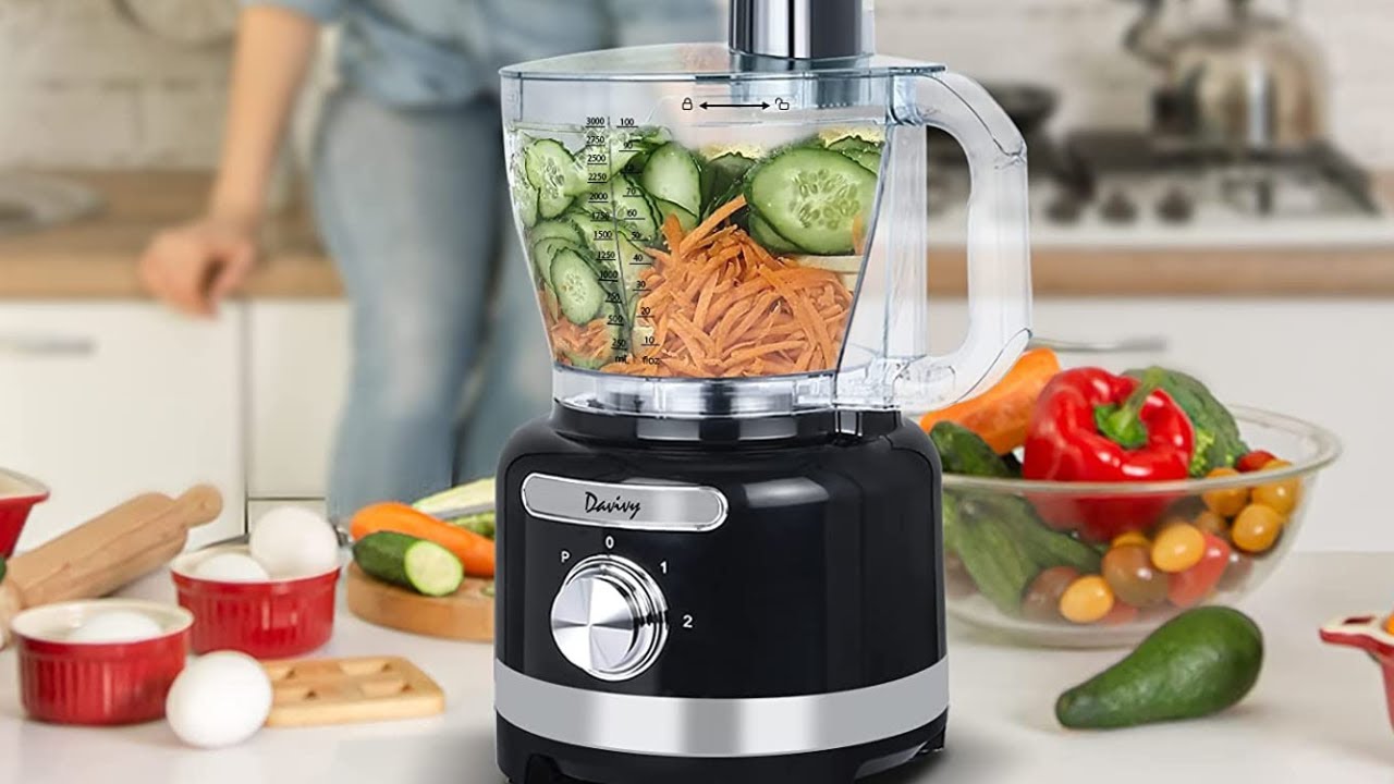 16-Cup Food Processor Grinder Blender Combo,10-in-1 Multi-function