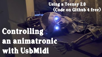 DIY Animatronic using USBMidi on an teensy 2.0