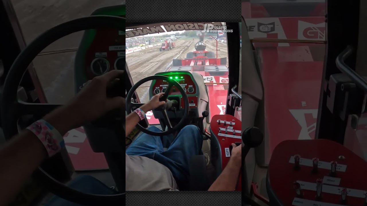 Tractor Pulling sled cam! "Black Top Binder" pulling during OSTPA competition at Dragway 42.