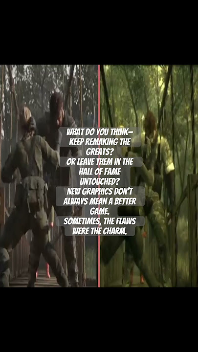 🎮 Do all classics need a remake? #gaming #remastered #metalgearsolid #console