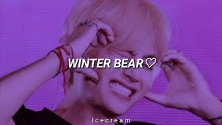 Winter bear ;; Kim Taehyung(V)♡ || Sub español