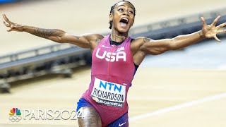 Sha'Carri Richardson relives her SHOCKING Championship Record 100m World Title | NBC Sports