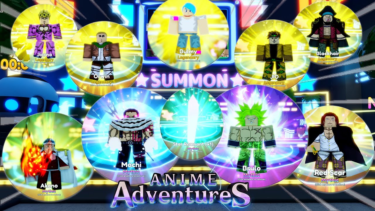 All Mythic Evolutions in Anime Adventures