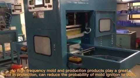 Slide high frequency synchronous fusing machine