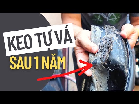 Video Bên trong vỏ xe không ruột sau 1 năm sử dụng keo tự vá... - youtube