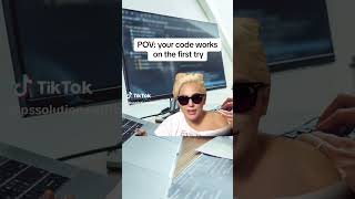 When Your Code Runs on the First Try #software #developer #programminglife #coding #codingmemes