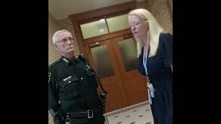 Why cant she LOCK PEOPLE OUT OF COURTROOMS when public hearings are happening? Seriously?