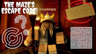 The Maze's Escape Code | The Maze Trials | ROBLOX