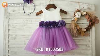 Blush Pink / Ivory / Pink Tulle / Satin / Chiffon Wedding Flower Girl Dresses | Princessly Dresses Blush Pink / Ivory / Pink Tulle / Satin / Chiffon Wedding Flower Girl Dresses | Princessly Dresses