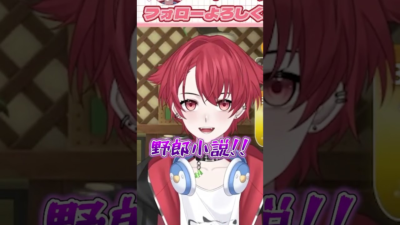 野郎小説って何ですか？ #shorts #short #男性vtuber